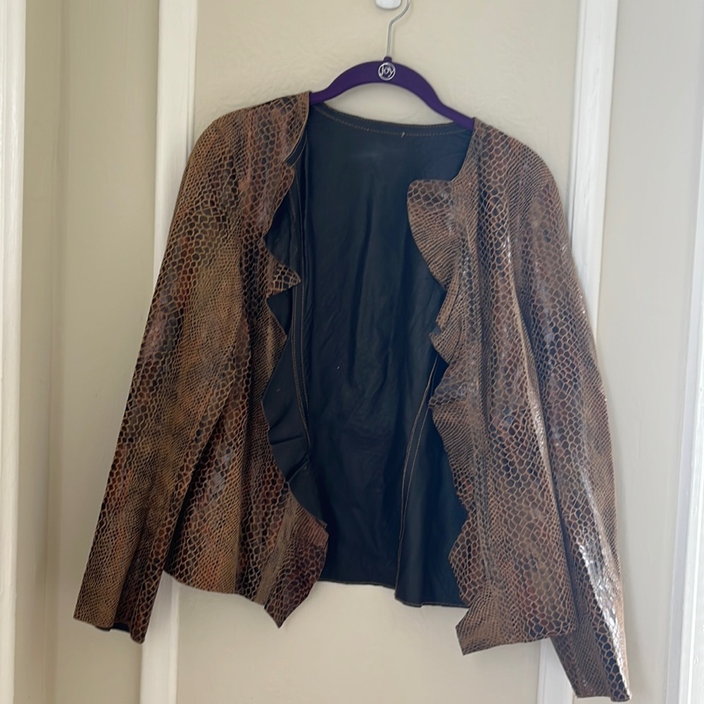 Vintage snakeskin jacket